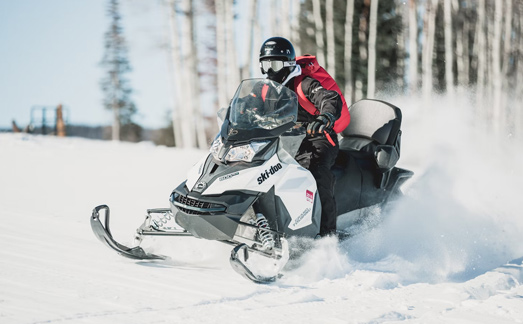 Snowmobile at Viking Resort