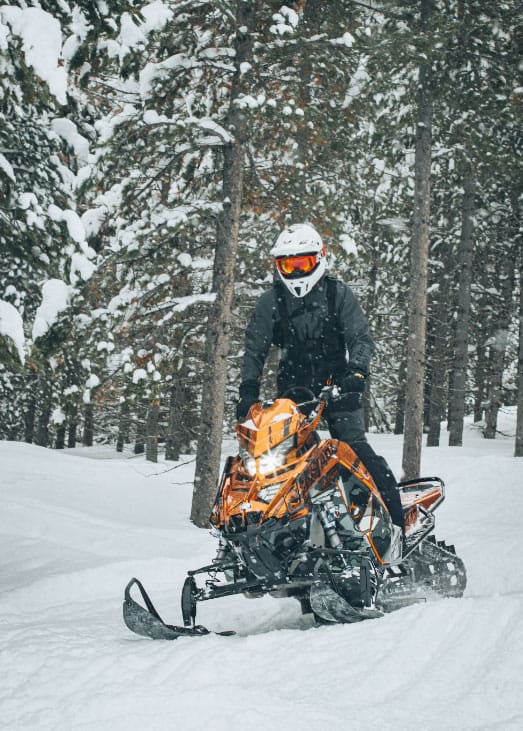 Snowmobile at Viking Resort